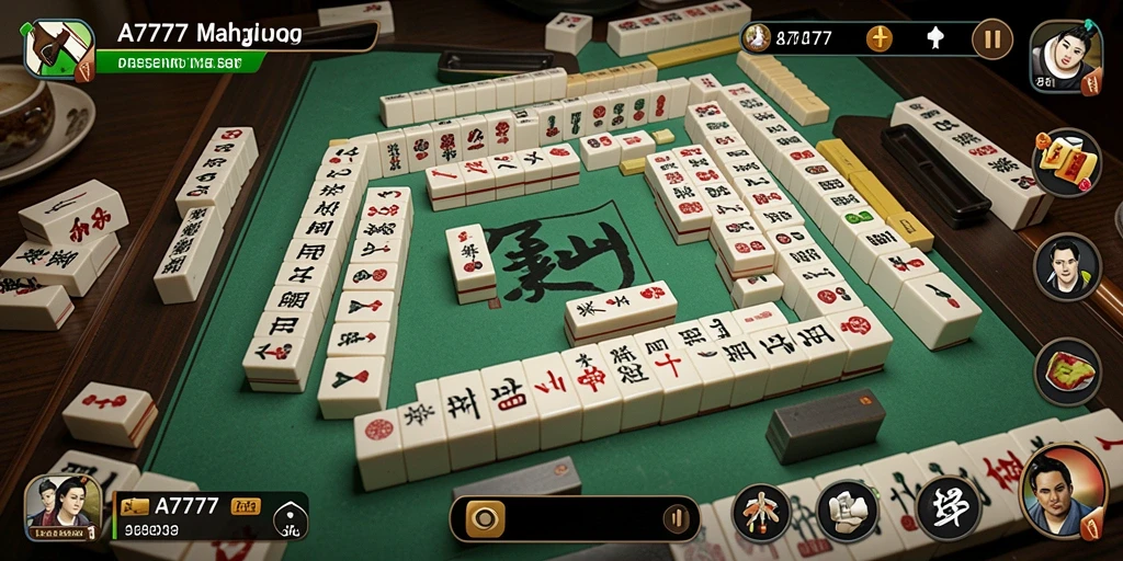 Tampilan gameplay menarik dari A7777 dalam permainan Mahjong.