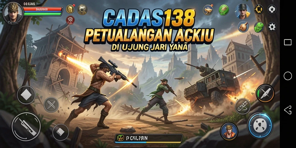 Screenshot utama CADAS138 menunjukkan aksi mendebarkan dalam pertempuran.