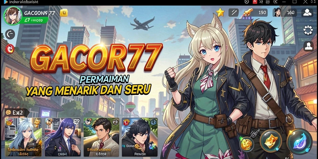 Screenshot GACOR77 menampilkan aksi seru dalam dunia anime.