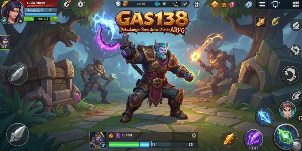 Screenshot gameplay GAS138 menunjukkan pertarungan epik dalam dunia ARPG yang menakjubkan.
