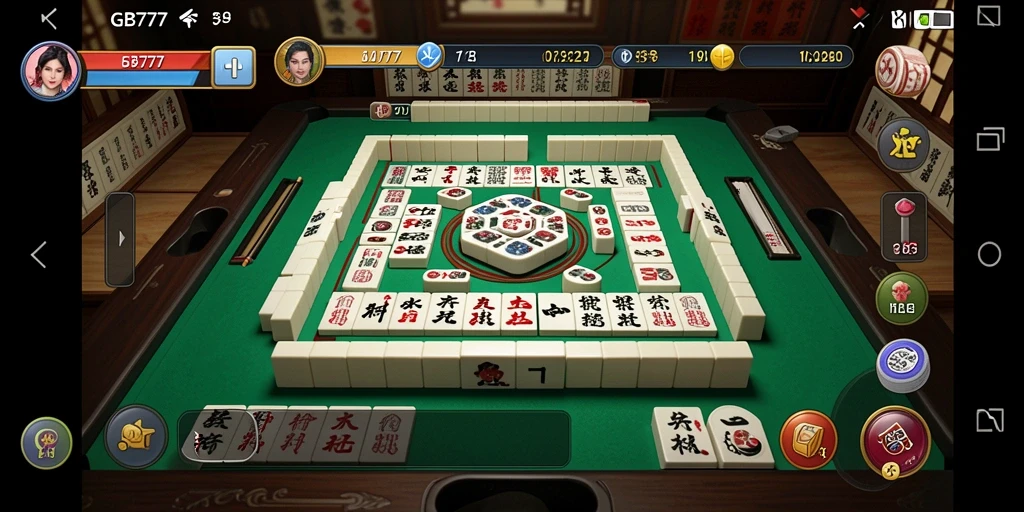 Tampilan gameplay seru dari GB777 saat bermain Mahjong.
