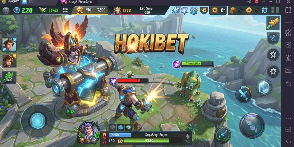 Screenshot gameplay HOKIBET yang menunjukkan strategi sedang diterapkan.