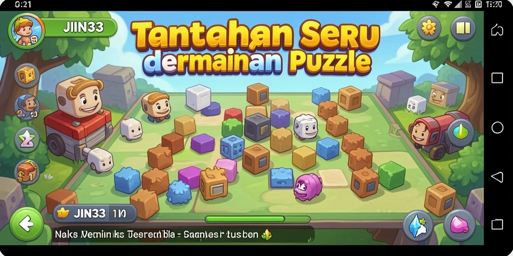 Screenshot menunjukkan gameplay menantang dari JIN33 yang seru.