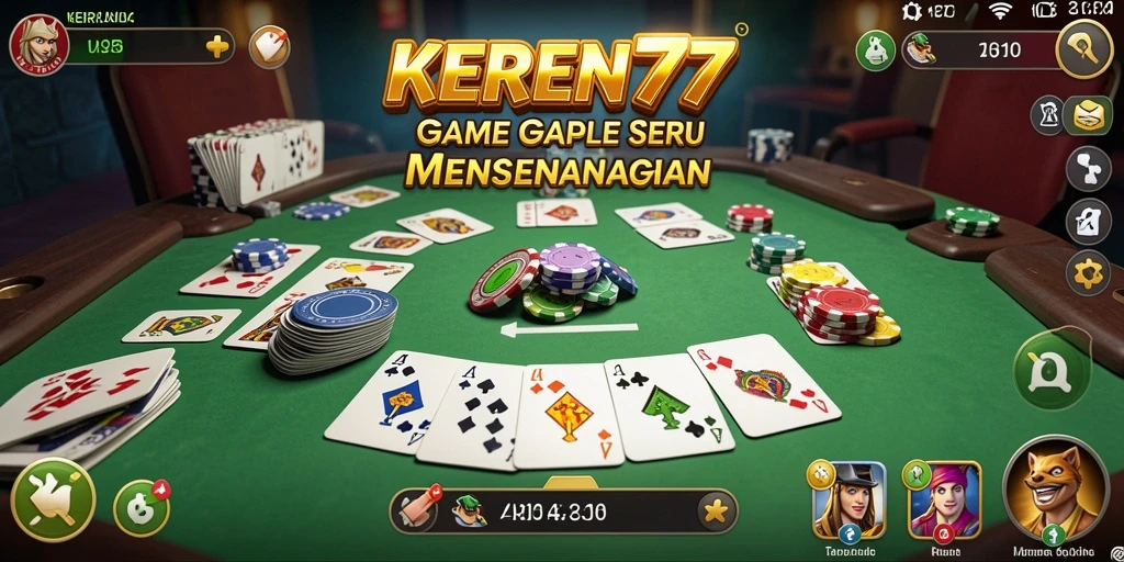 Tampilan gameplay KEREN77 yang seru dan interaktif.