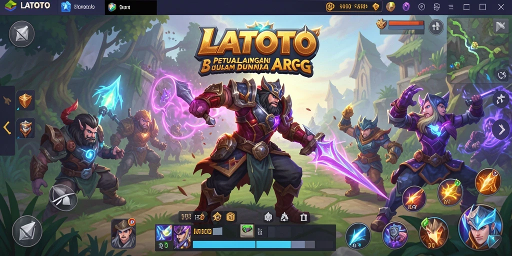 Tangkapan layar <strong>LATOTO</strong> menampilkan aksi pertarungan yang mendebarkan dalam dunia ARPG.