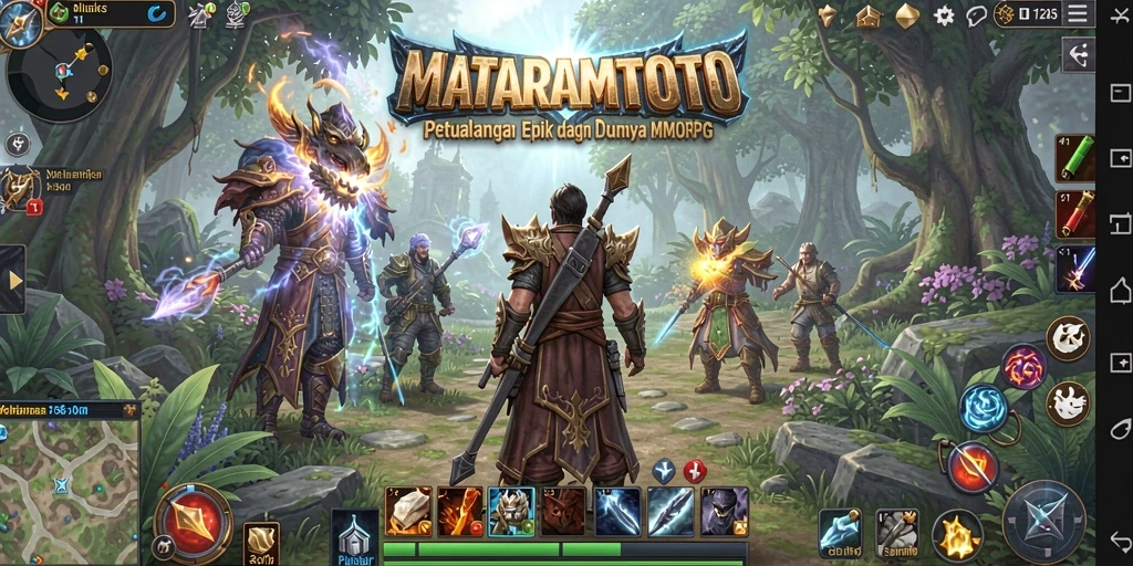 Tampilan gameplay seru dalam dunia MMORPG MATARAMTOTO.