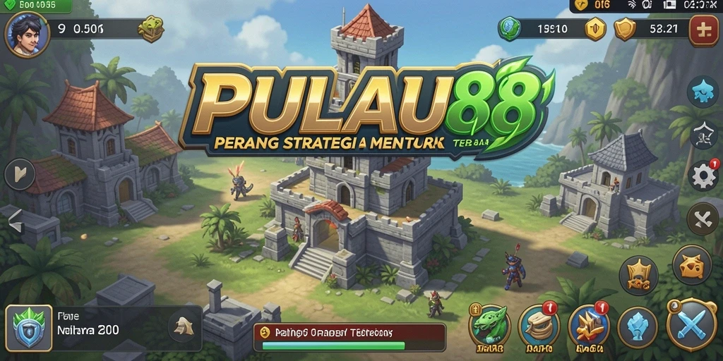 Tampilan gameplay PULAU88 yang menegangkan dalam Tower Defense.