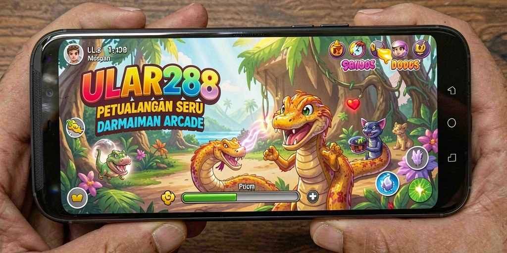 Screenshot utama ULAR288 menampilkan aksi gameplay Arcade yang mendebarkan.